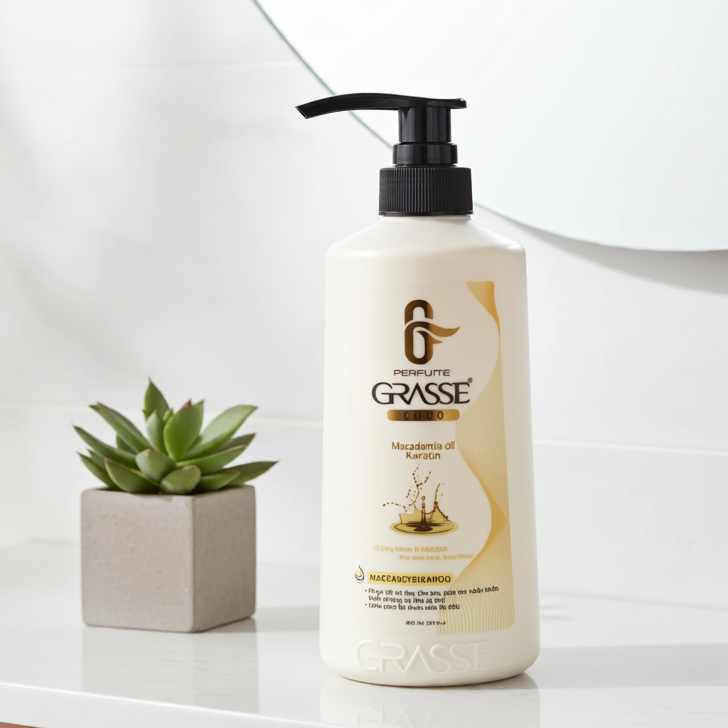 GRASSE COCO Macadamin oil Shampoo  Keratin 620 ml