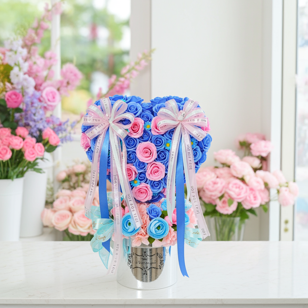 Blue & Pink Heart of Romance Box