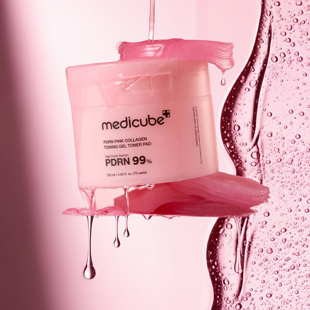 PDRN Pink Collagen Toning Gel Toner Pad