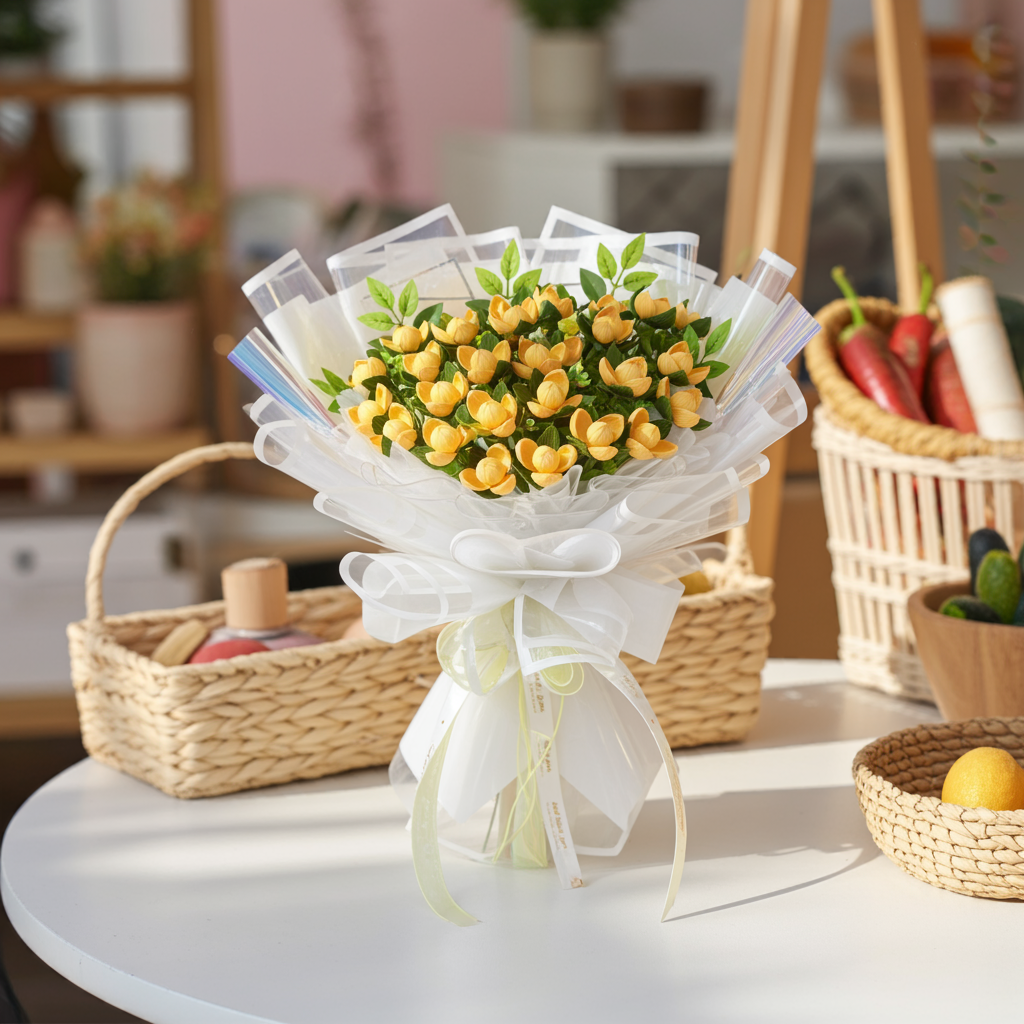 Golden Romdoul Dreams Floral Set