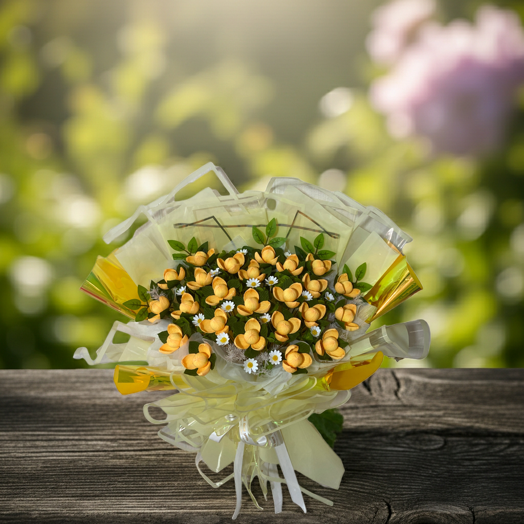 Golden Petal Daisy Fantasy