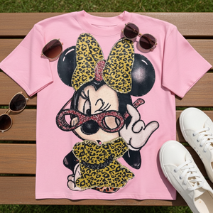 អាវយឺតរូប​ Mickey ពណ៏ផ្កាឈូក