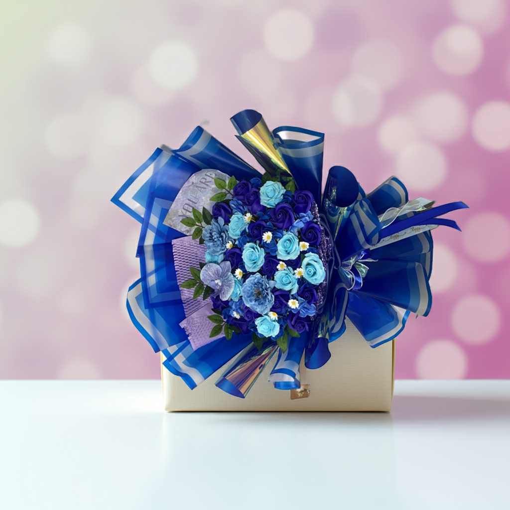 Blue Velvet Bloom Bouquet