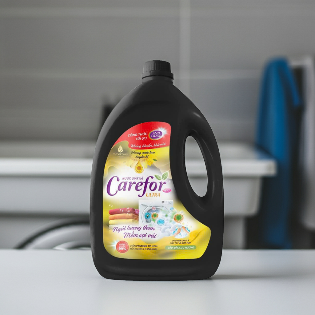 CAREFOR  LIQUID DETERGENT 3200ML (BLACK MYSTERY)