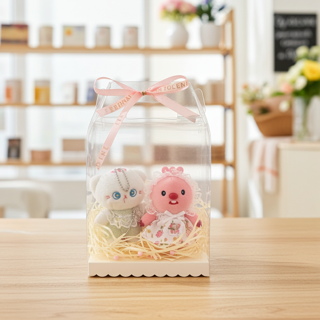 Couple Animal Plush Gift Box – Pig & Bunny Edition