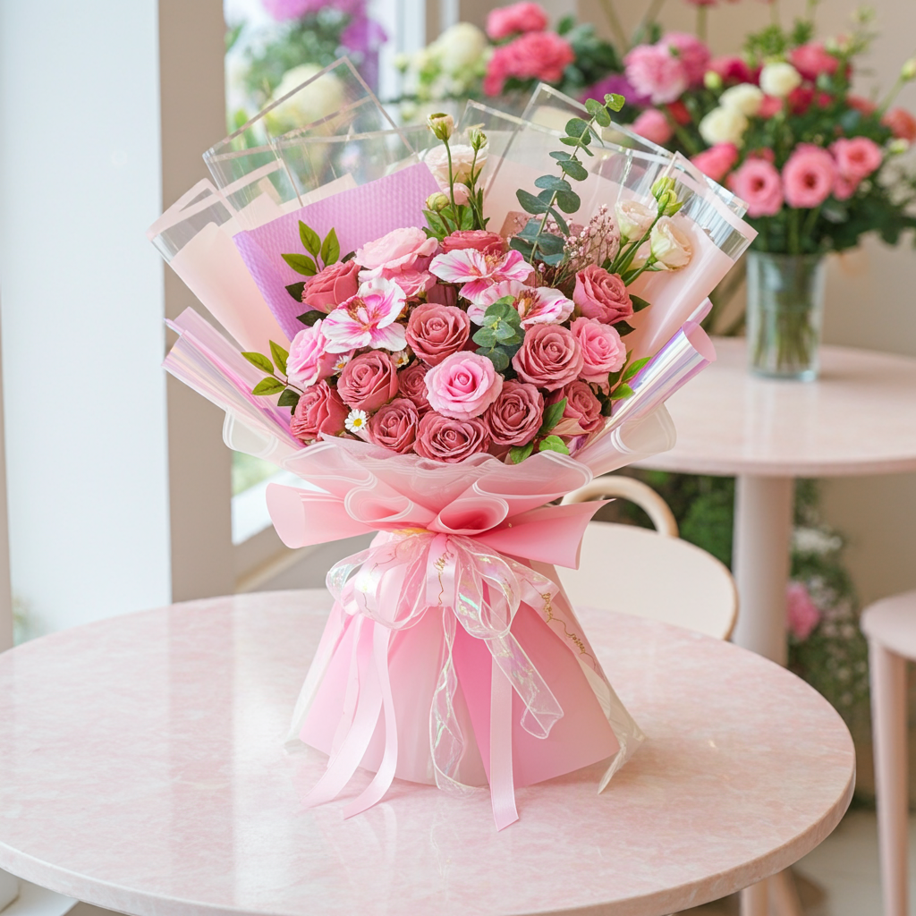 Sweet Rose Garden in Pink