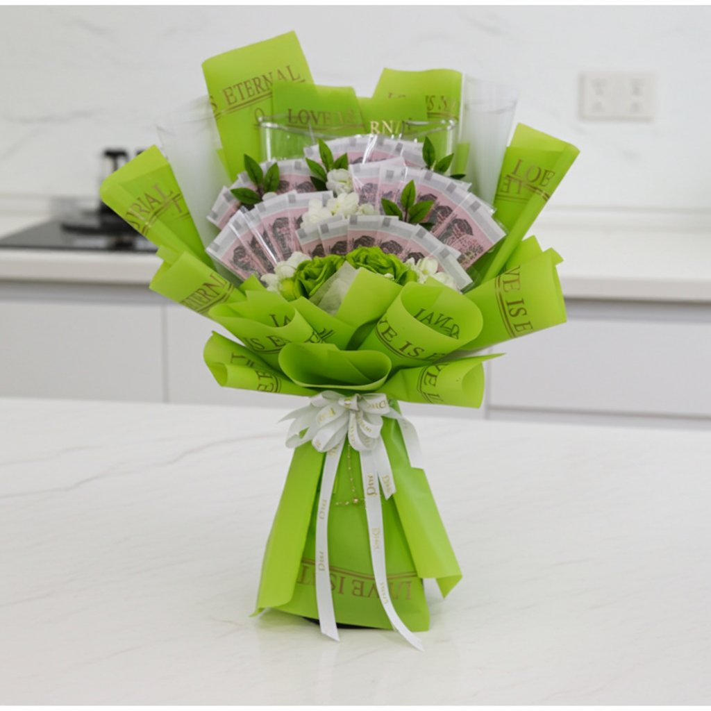 Green Money Gift Bouquet