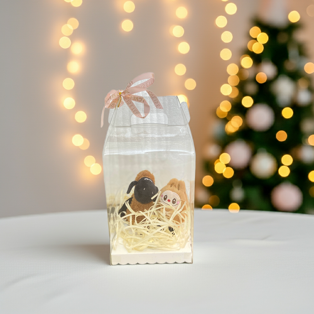 Cute Labubu & Brown Sheep Gift Box – Brown Edition