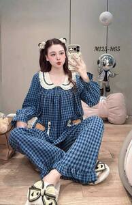 ឈុតគេង សាច់ទន់ ពណ៍ខៀវ